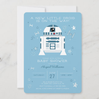 Star Wars | R2-D2 Baby Shower Invitation