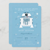 Star Wars | R2-D2 Baby Shower Invitation (Front/Back)