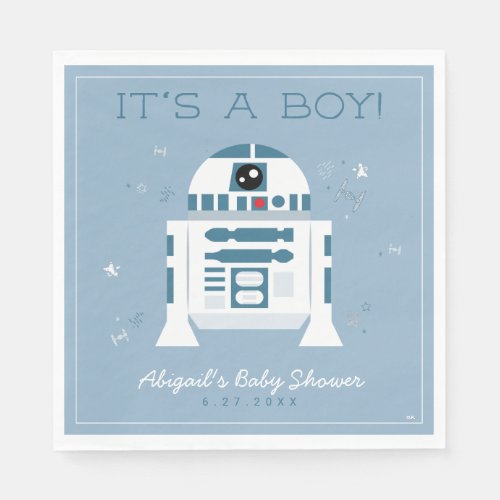 Star Wars  R2_D2 Baby Shower Napkins