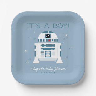 Star Wars   R2-D2 Baby Shower Paper Plates