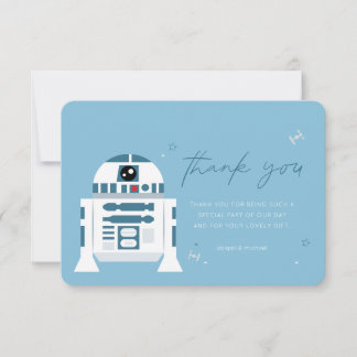 Star Wars | R2-D2 Baby Shower Thank You Invitation