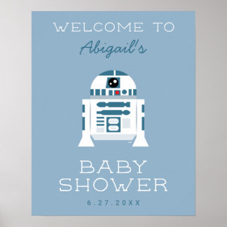 Star Wars | R2-D2 Baby Shower - Welcome Poster