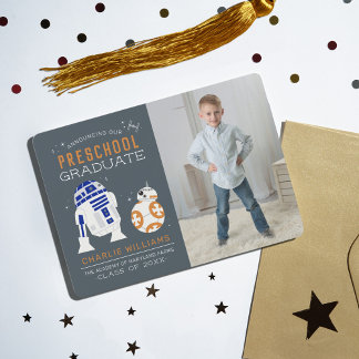 Star Wars | R2-D2 & BB-8 Graduation Announcement