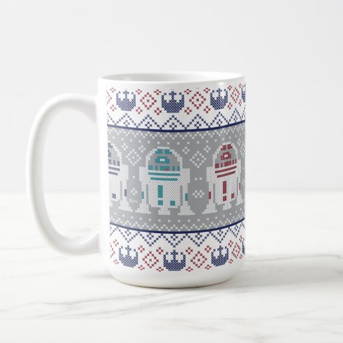Star Wars R2_D2 Holiday Cross_Stitch Pattern Coffee Mug