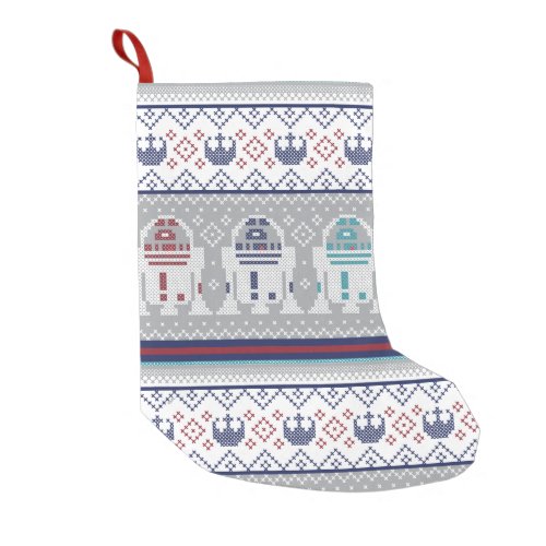 Star Wars R2_D2 Holiday Cross_Stitch Pattern Small Christmas Stocking