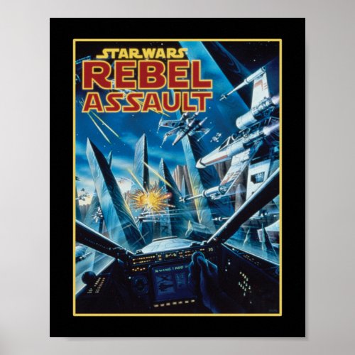 Star Wars Rebel Assault Video Game Cover Poster
