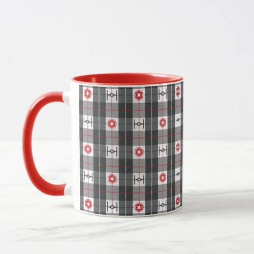 Star Wars Red  Black Plaid Pattern Mug