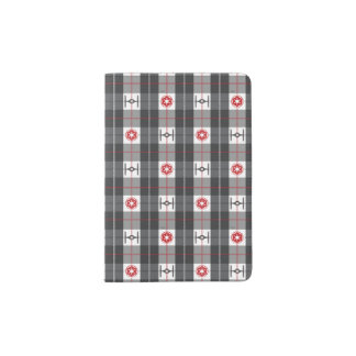 Star Wars Red & Black Plaid Pattern Passport Holder
