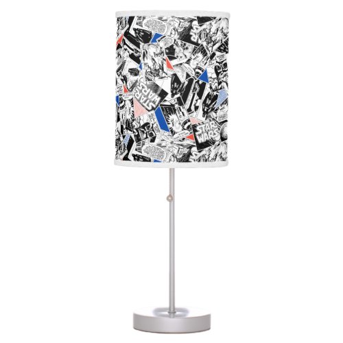 Star Wars Red  Blue Comic Pattern Table Lamp