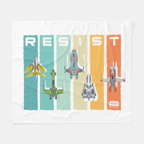 Star Wars Resistance  Ace Squadron Resist Fleece Blanket