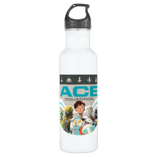 Star Wars Resistance   Ace Squadron Stainless Steel Water Bottle
