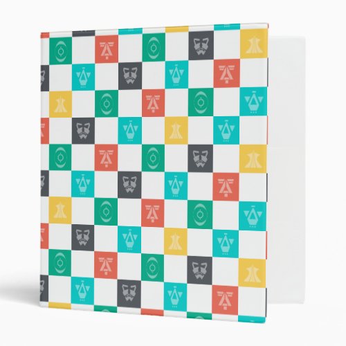 Star Wars Resistance  Aces Icon Checker Pattern 3 Ring Binder