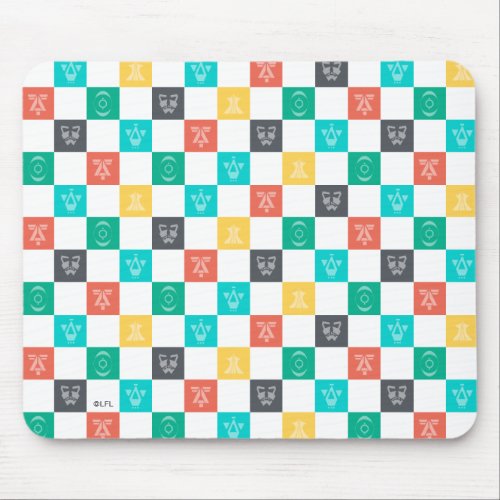 Star Wars Resistance  Aces Icon Checker Pattern Mouse Pad