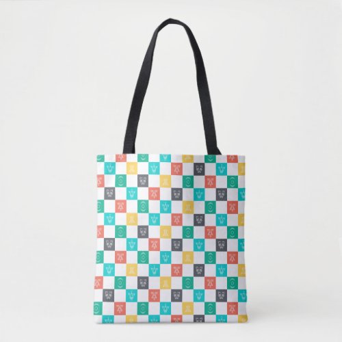 Star Wars Resistance  Aces Icon Checker Pattern Tote Bag
