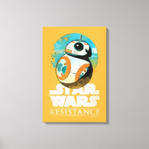 Star Wars Resistance  BB_8 Badge Canvas Print