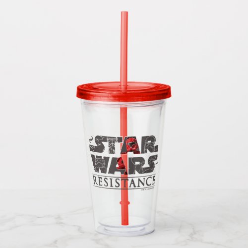 Star Wars Resistance  The First Order Logo Acrylic Tumbler