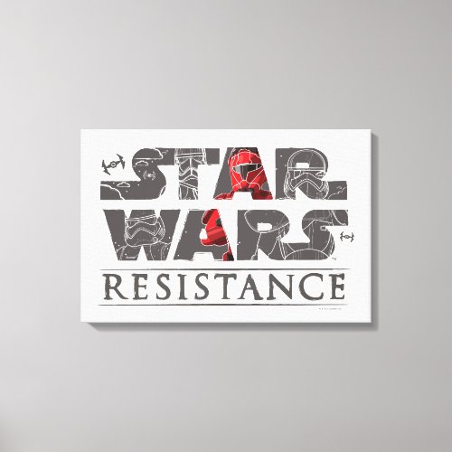Star Wars Resistance  The First Order Logo Canvas Print
