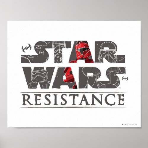 Star Wars Resistance  The First Order Logo Poster