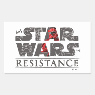 Star Wars Resistance   The First Order Logo Rectangular Sticker