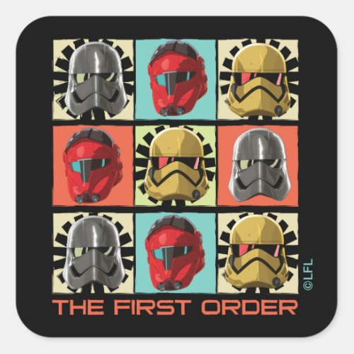 Star Wars Resistance  The First Order Square Sticker
