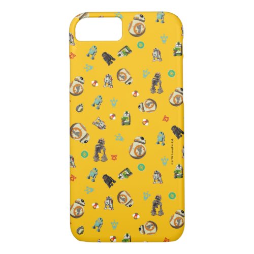 Star Wars Resistance  Yellow Droids Pattern iPhone 87 Case