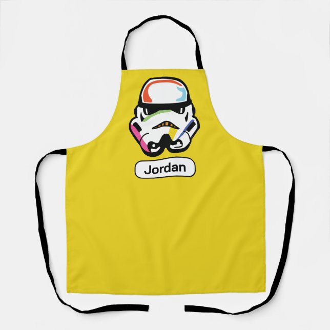 Star Wars Retro Pop Stormtrooper Helmet Apron (Front)