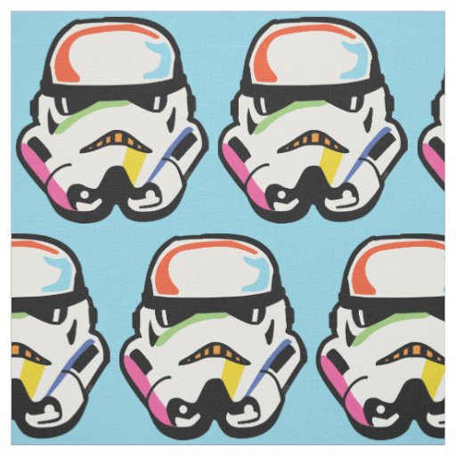 Star Wars Retro Pop Stormtrooper Helmet Fabric
