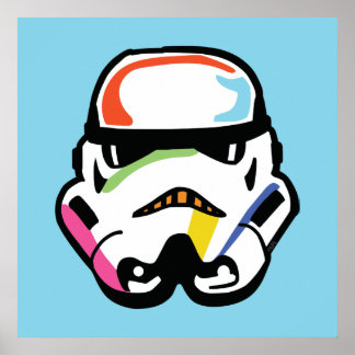 Star Wars Retro Pop Stormtrooper Helmet Poster