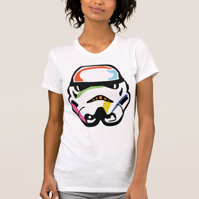 Star Wars Retro Pop Stormtrooper Helmet T-Shirt (Front)