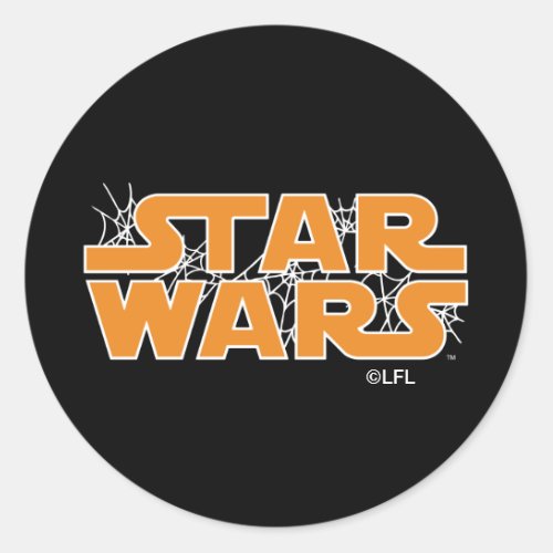 Star Wars  Spider Web Logo 2 Classic Round Sticker
