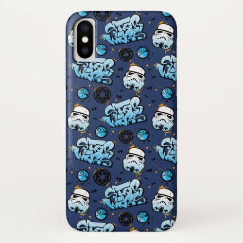 Star Wars  Stormtrooper Graffiti Pattern iPhone X Case