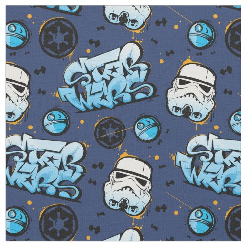 Star Wars  Stormtrooper Graffiti Pattern Fabric