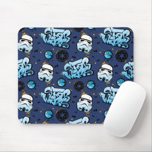 Star Wars  Stormtrooper Graffiti Pattern Mouse Pad