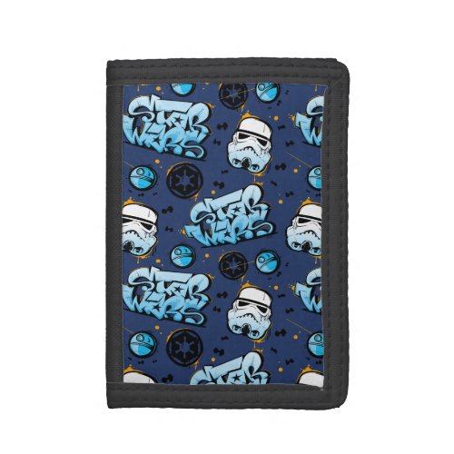 Star Wars  Stormtrooper Graffiti Pattern Trifold Wallet