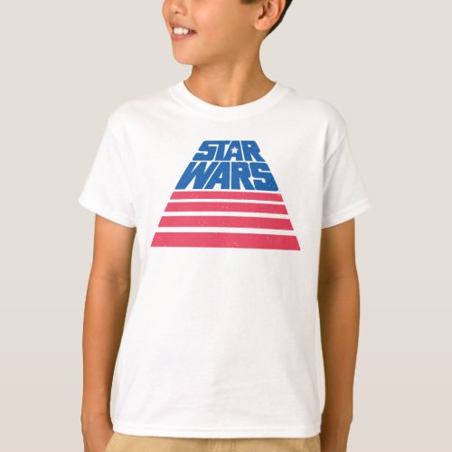 Star Wars Striped Flag Logo T_Shirt