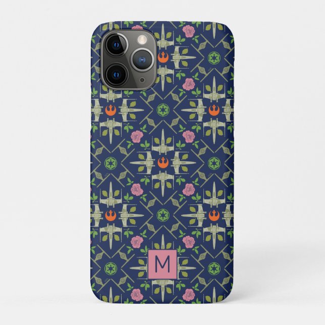 Star Wars Symbols & Vehicles Floral Pattern Case-Mate iPhone Case (Back)