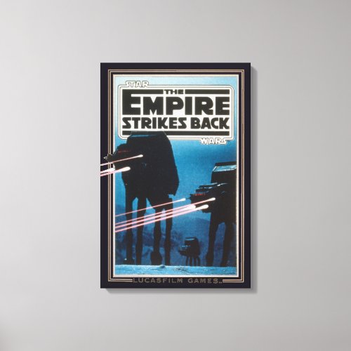 Star Wars The Empire Strikes Back Game Cover Canvas Print