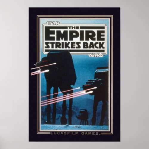 Star Wars The Empire Strikes Back Game Cover Poster