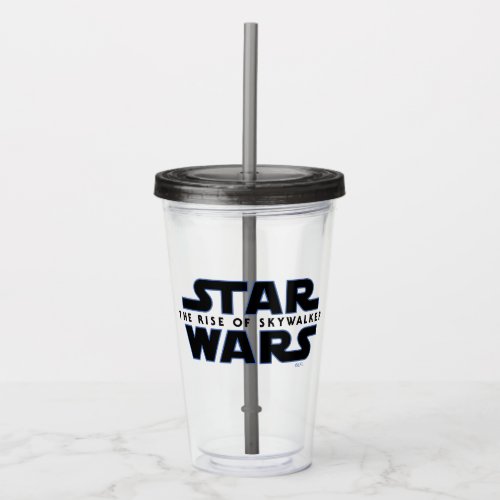 Star Wars The Rise of Skywalker Logo Acrylic Tumbler