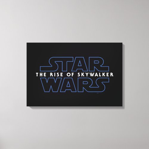 Star Wars The Rise of Skywalker Logo Canvas Print