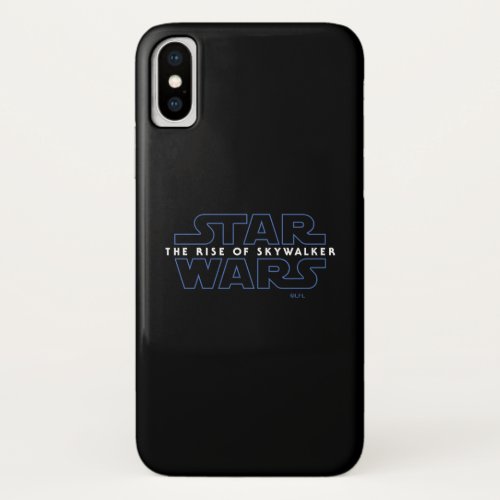 Star Wars The Rise of Skywalker Logo iPhone X Case