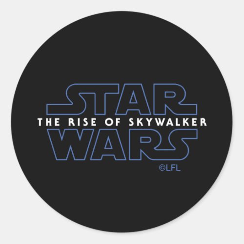 Star Wars The Rise of Skywalker Logo Classic Round Sticker