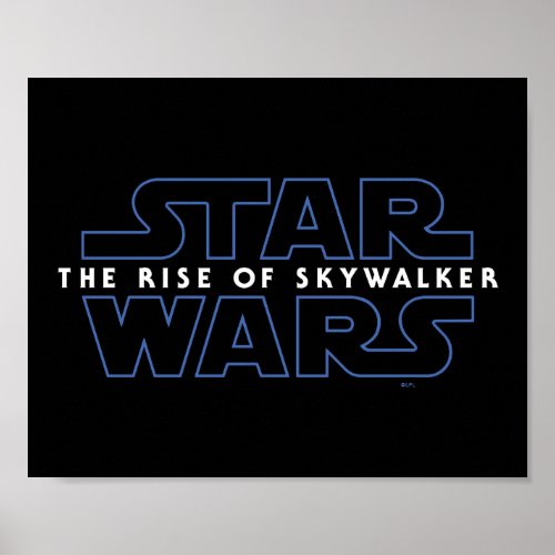 Star Wars The Rise of Skywalker Logo Poster