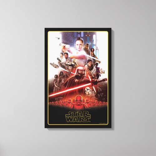 Star Wars The Rise Of Skywalker Theatrical Art Canvas Print