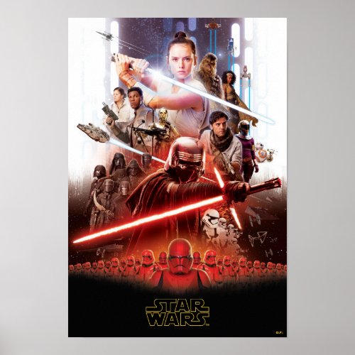 Star Wars The Rise Of Skywalker Theatrical Art Poster