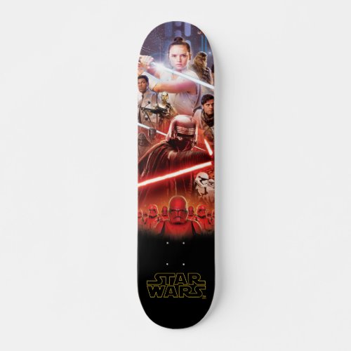 Star Wars The Rise Of Skywalker Theatrical Art Skateboard