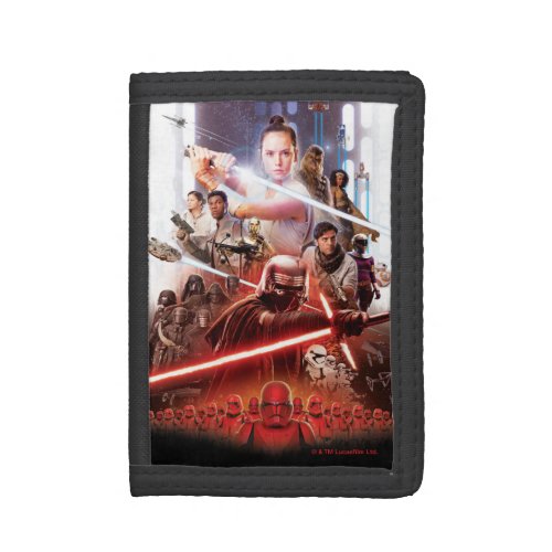 Star Wars The Rise Of Skywalker Theatrical Art Trifold Wallet