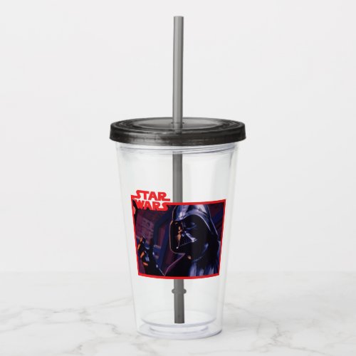 Star Wars TIE Fighter Darth Vader Game Graphic Acrylic Tumbler