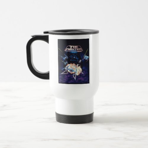 Star Wars TIE Fighter Video Game Cover Travel Mug