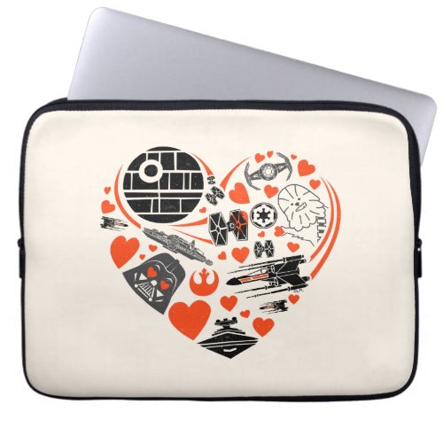 Star Wars  Valentines Day Heart Icon Laptop Sleeve
